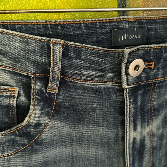 J. Jill Denim high-rise boot cut jeans size 10p - Picture 2 of 14